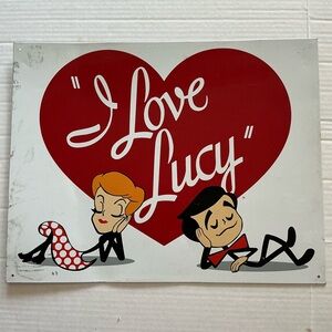 I Love Lucy Ricky Wall Art Decor Metal Tin Sign Lucille Ball & Desi Arnaz READ